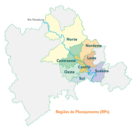 Regi&otilde;es de Planejamento